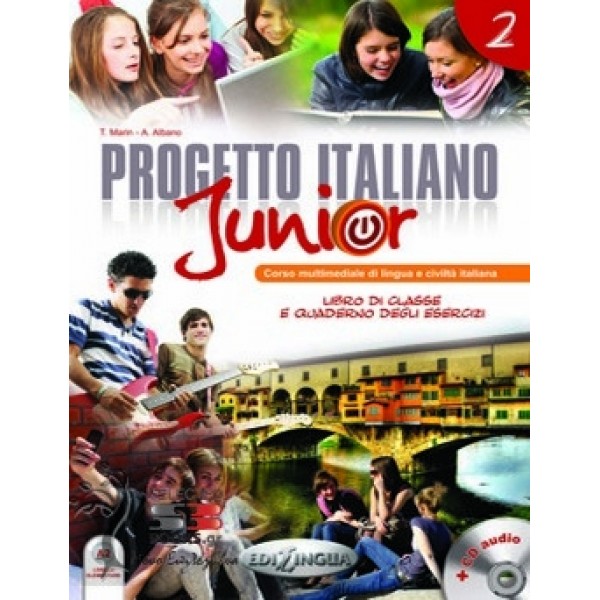 Progetto italiano Junior 2 (Libro di classe & Quaderno degli esercizi) + DVD Video