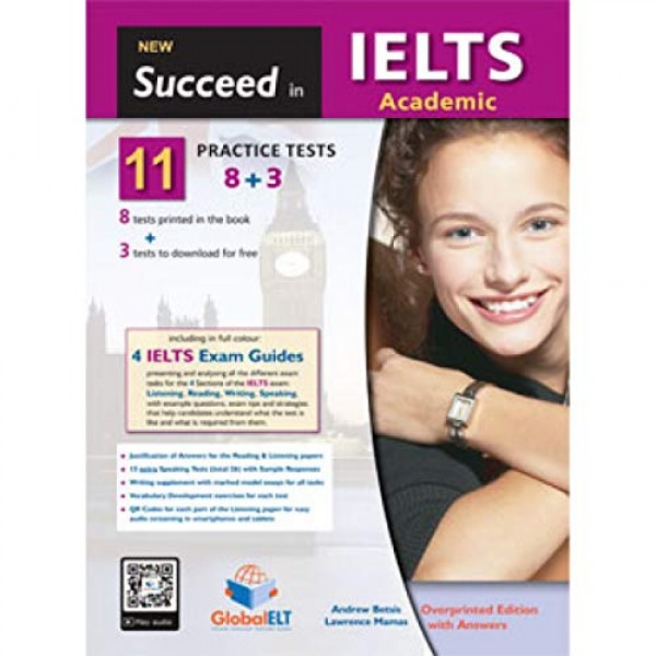 SUCCEED IN IELTS ACADEMIC NEW 11 (8+3 PRACTICE TESTS) STUDENTS BOOK