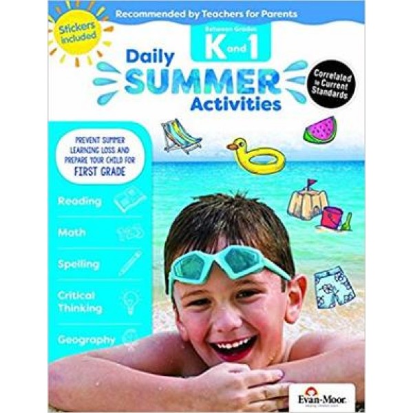 Daily Summer Activities, Between Kindergarten and 1st Grade Activity Book